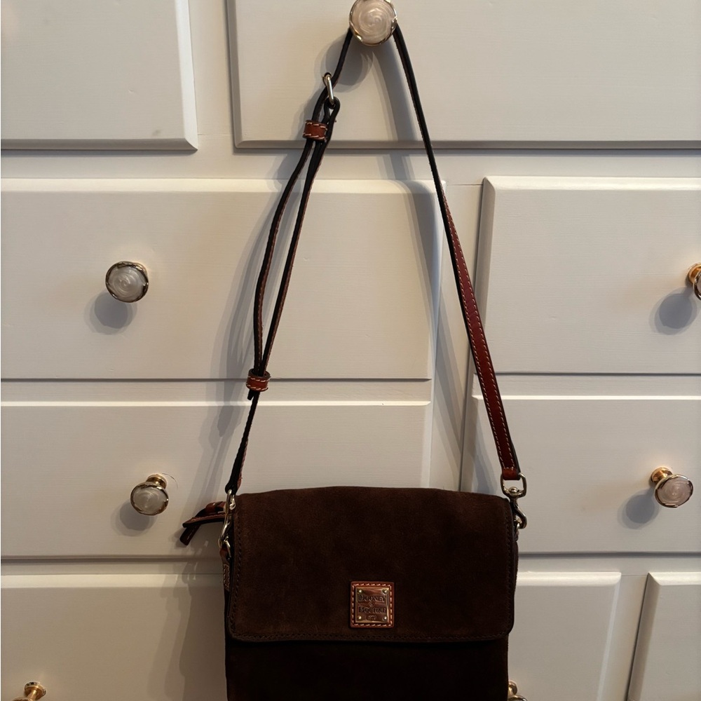Dooney & Bourke Hunter Crossbody - Brown Suede